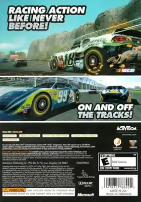 Nascar Unleashed (USA) box cover back